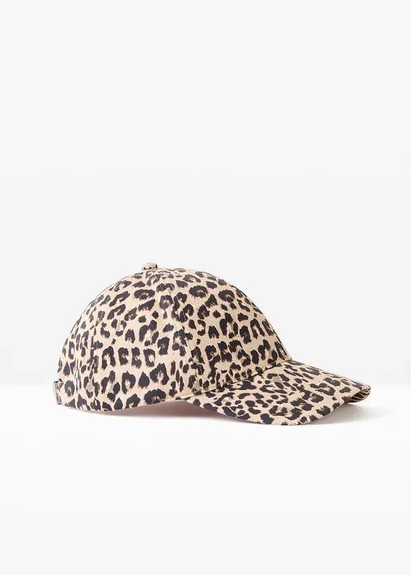 Cap aus 100% Baumwolle in schwarz von vorne - bonprix