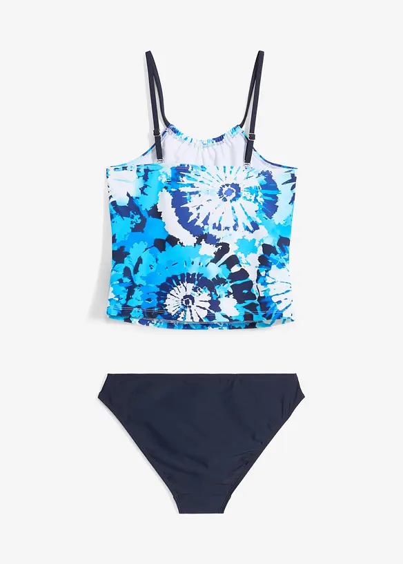 Tankini (2-tlg.Set) in blau von hinten - bonprix