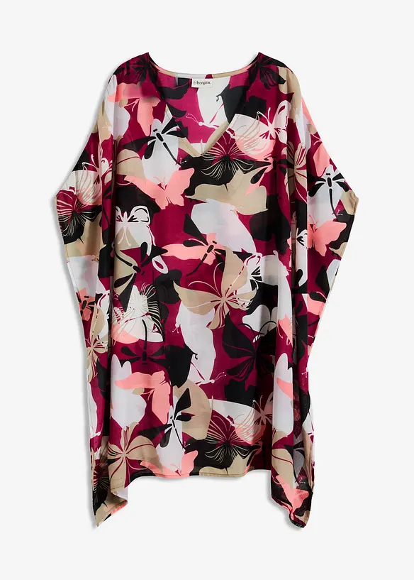 Oversized Strandtunika in lila von vorne - bonprix Oversized Strandtunika in lila von vorne - bonprix