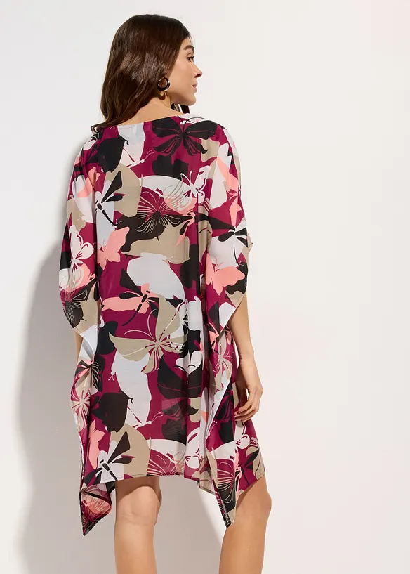 Oversized Strandtunika in lila von hinten (Totalaufnahme) - bonprix Oversized Strandtunika in lila von hinten (Totalaufnahme) - bonprix