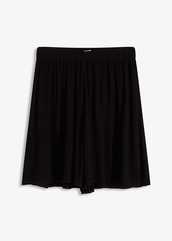 Strandshorts aus fließender Viskose in schwarz von vorne - bonprix Strandshorts aus fließender Viskose in schwarz von vorne - bonprix