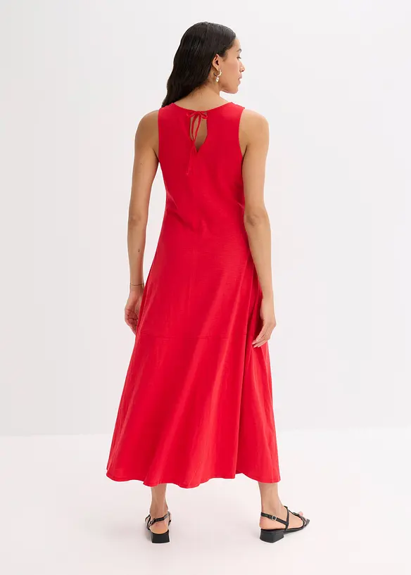 Trägerkleid aus reiner Bio-Baumwolle in rot von hinten (Totalaufnahme) - bonprix Trägerkleid aus reiner Bio-Baumwolle in rot von hinten (Totalaufnahme) - bonprix