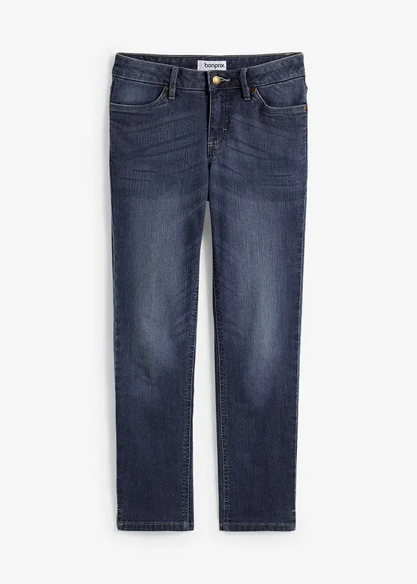 7/8-Jeans mit Schlitz Stretch in blau von vorne - bonprix 7/8-Jeans mit Schlitz Stretch in blau von vorne - bonprix