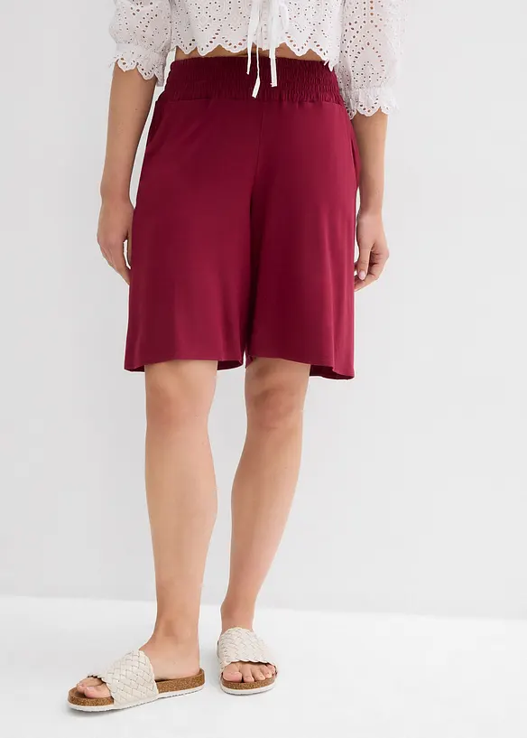 Jersey-Bermuda aus Viskose-Mix in rot von vorne - bonprix Jersey-Bermuda aus Viskose-Mix in rot von vorne - bonprix