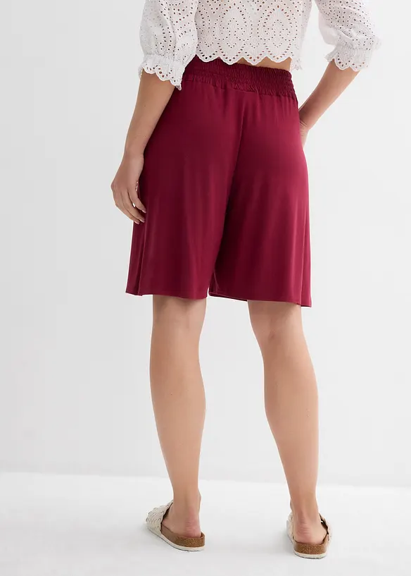 Jersey-Bermuda aus Viskose-Mix in rot von hinten - bonprix Jersey-Bermuda aus Viskose-Mix in rot von hinten - bonprix