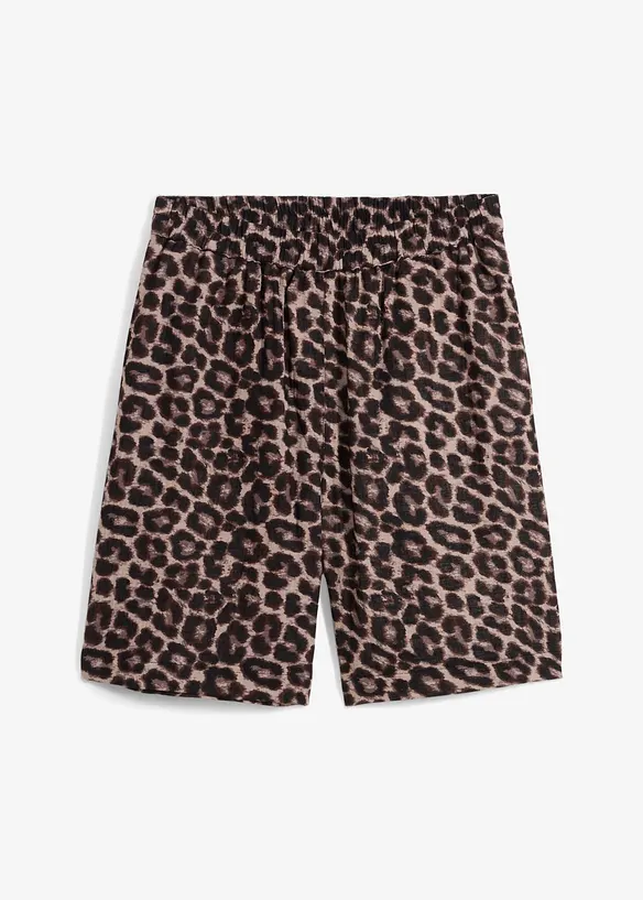 Musselin-Shorts aus reiner Baumwolle in grau von vorne - bonprix Musselin-Shorts aus reiner Baumwolle in grau von vorne - bonprix