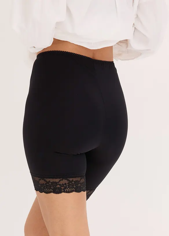 Anti-Scheuer Radler mit kühlendem Material in schwarz von hinten - bonprix