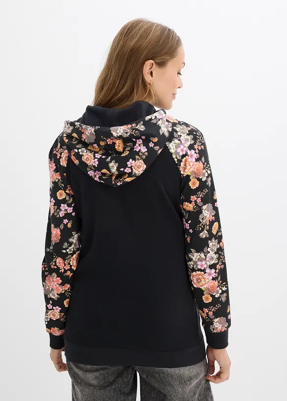 Weiches 2-in-1 Umstands-und Stillsweatshirt in schwarz von hinten (im Anschnitt) - bonprix Weiches 2-in-1 Umstands-und Stillsweatshirt in schwarz von hinten (im Anschnitt) - bonprix