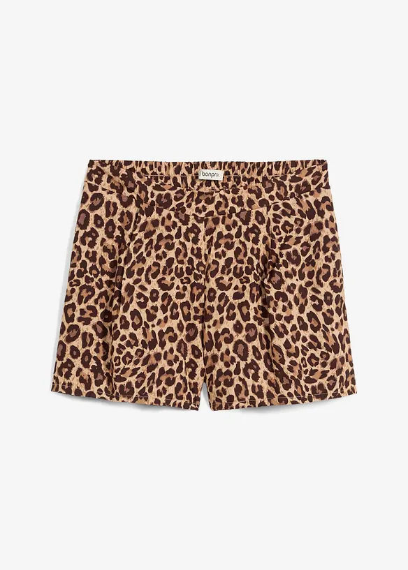 Shorts aus softer Viskose in beige von vorne - bonprix