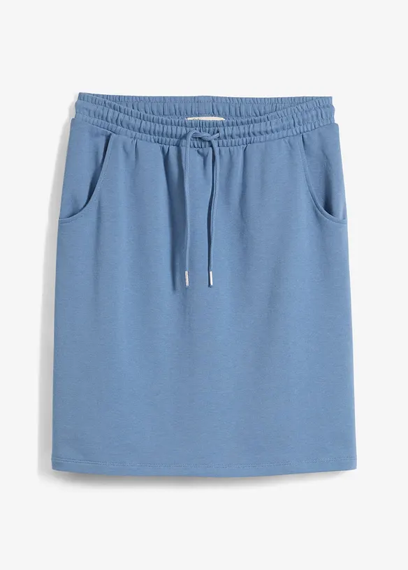 Sweatrock mit Taschen in blau von vorne - bonprix Sweatrock mit Taschen in blau von vorne - bonprix