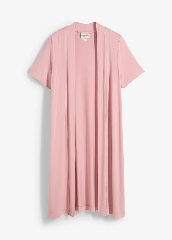 Shirtjacke aus softer Viskose in rosa von vorne - bonprix Shirtjacke aus softer Viskose in rosa von vorne - bonprix