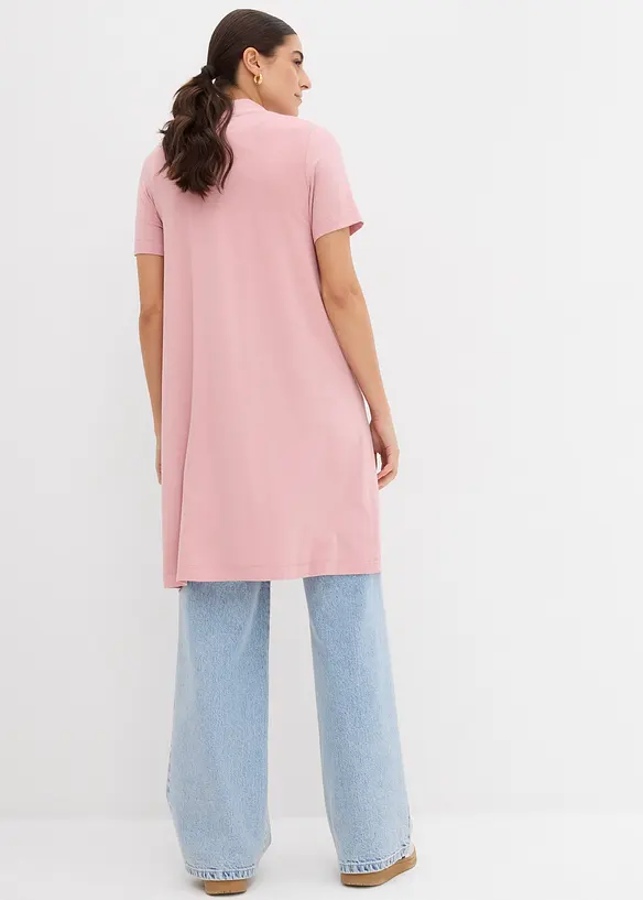 Shirtjacke aus softer Viskose in rosa von hinten (im Anschnitt) - bonprix Shirtjacke aus softer Viskose in rosa von hinten (im Anschnitt) - bonprix