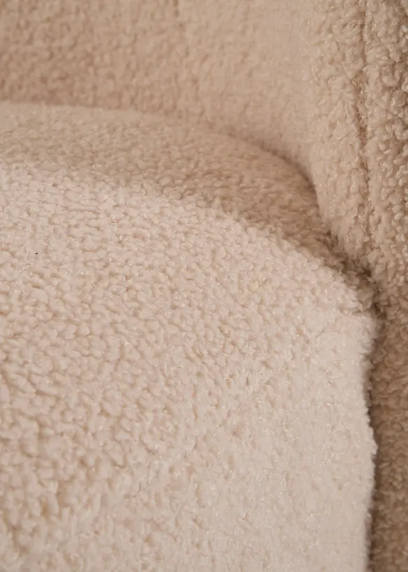 Sessel in beige Detailaufnahme vom Material - bonprix