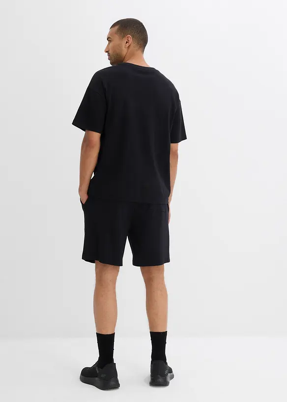 T-Shirt und Shorts (2-tlg.Set) in schwarz von hinten (Totalaufnahme) - bonprix T-Shirt und Shorts (2-tlg.Set) in schwarz von hinten (Totalaufnahme) - bonprix