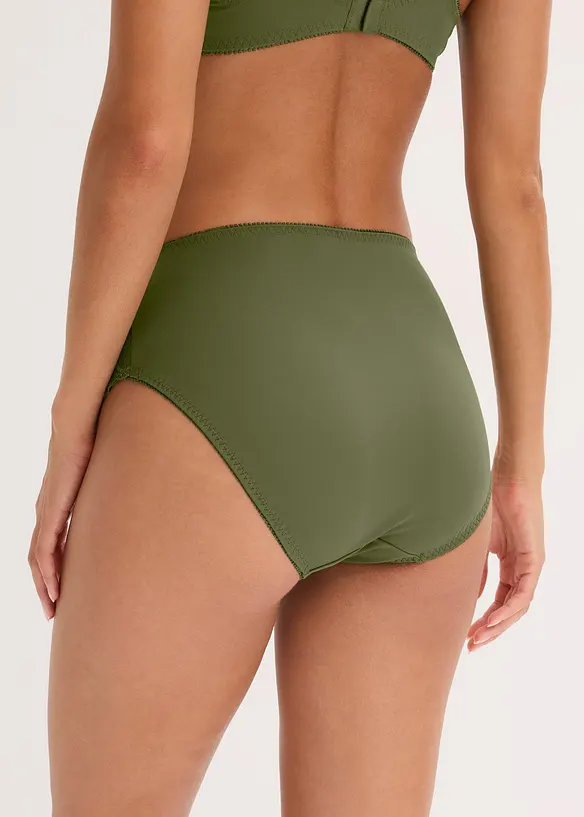 Maxislip mit zarter Spitze in grün von hinten - bonprix