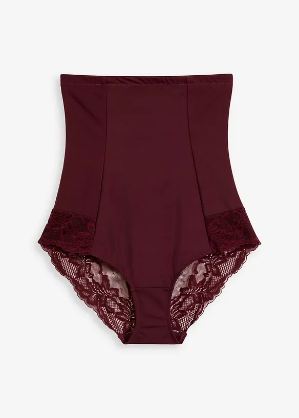 Highwaist Shape Panty mit Spitze und starker Formkraft in rot von vorne - bonprix Highwaist Shape Panty mit Spitze und starker Formkraft in rot von vorne - bonprix