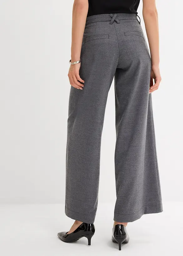 Bundfaltenhose in grau von hinten - bonprix Bundfaltenhose in grau von hinten - bonprix