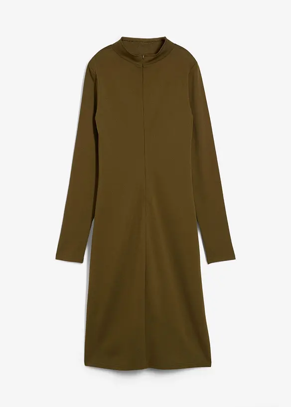 Punto Di Roma Kleid mit Stehkragen in grün von vorne - bonprix Punto Di Roma Kleid mit Stehkragen in grün von vorne - bonprix