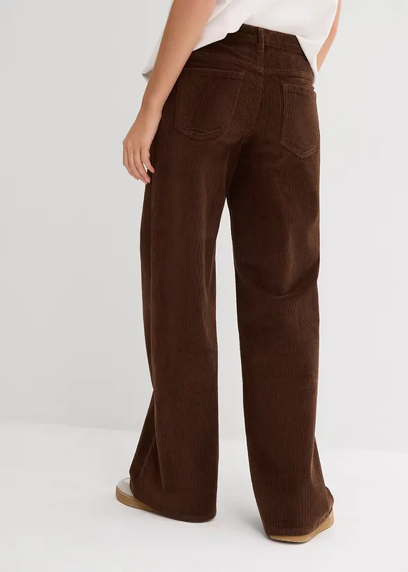 Cordhose aus elastischem Baumwoll-Mix in braun von hinten - bonprix Cordhose aus elastischem Baumwoll-Mix in braun von hinten - bonprix