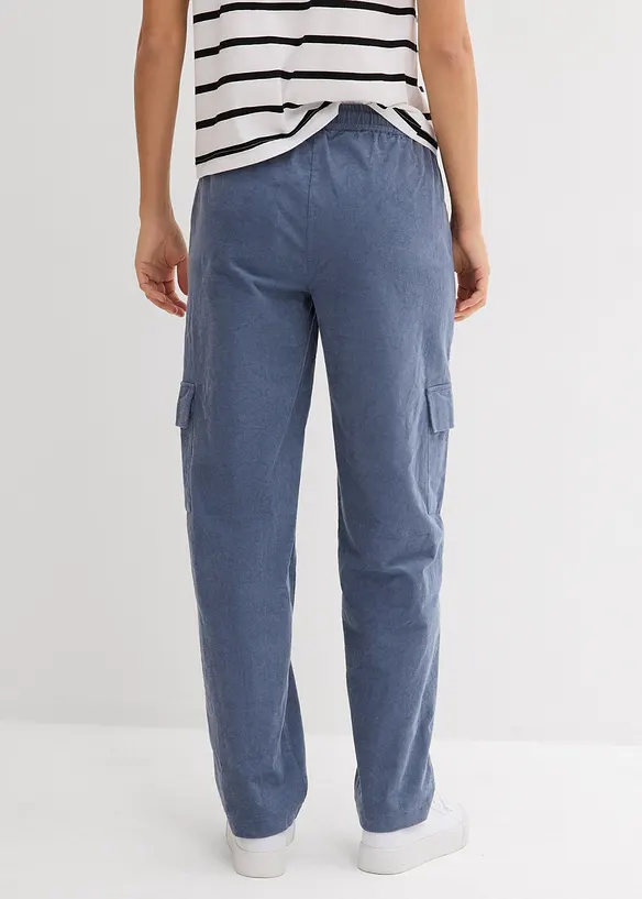 Cordhose im Barrel-Shape in blau von hinten - bonprix Cordhose im Barrel-Shape in blau von hinten - bonprix