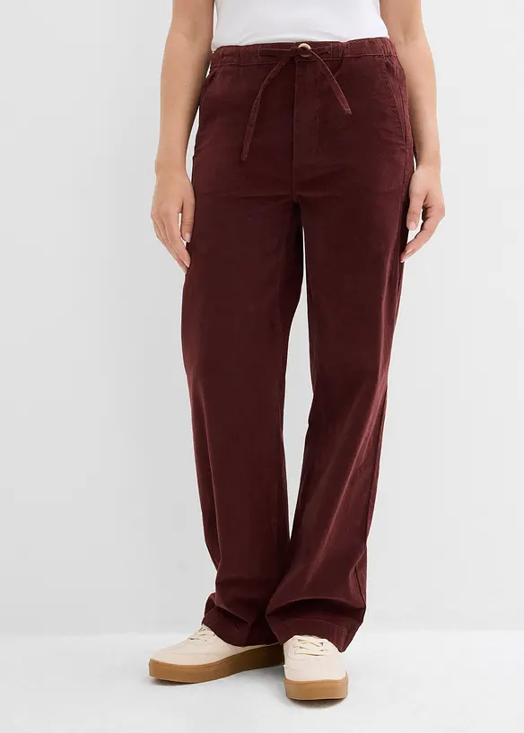 Cordhose aus Baumwoll-Mix in braun von vorne - bonprix Cordhose aus Baumwoll-Mix in braun von vorne - bonprix