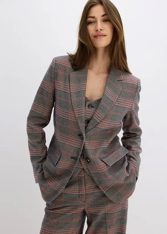 Oversize-Blazer in braun von vorne (im Anschnitt) - bonprix