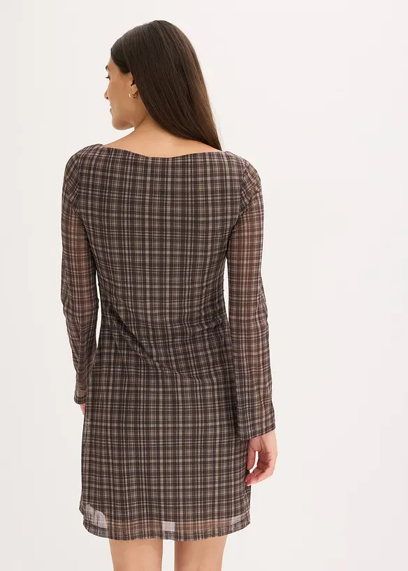 Jerseykleid mit Raffung in grün von hinten (Totalaufnahme) - bonprix Jerseykleid mit Raffung in grün von hinten (Totalaufnahme) - bonprix