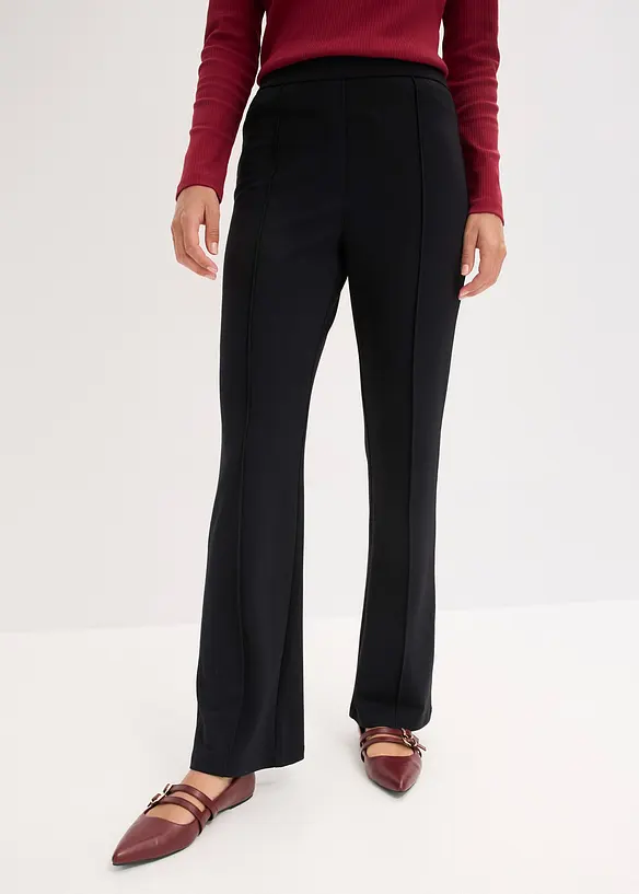 Punto-Schlupfhose in schwarz von vorne - bonprix