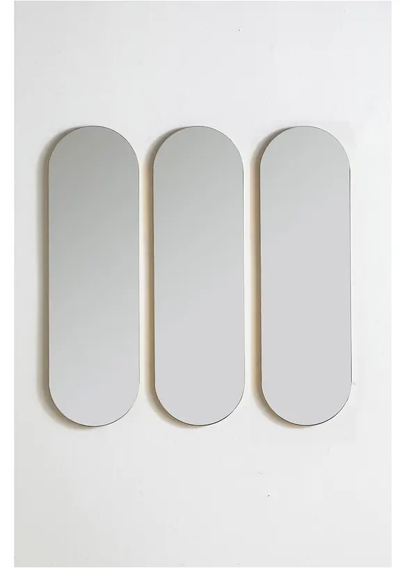 Spiegel mit Goldrahmen (3er Pack) in gold von vorne - bonprix