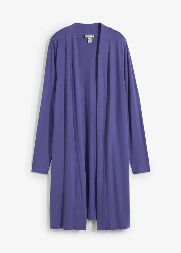 Shirtjacke aus softem Viskose-Mix in blau von vorne - bonprix Shirtjacke aus softem Viskose-Mix in blau von vorne - bonprix