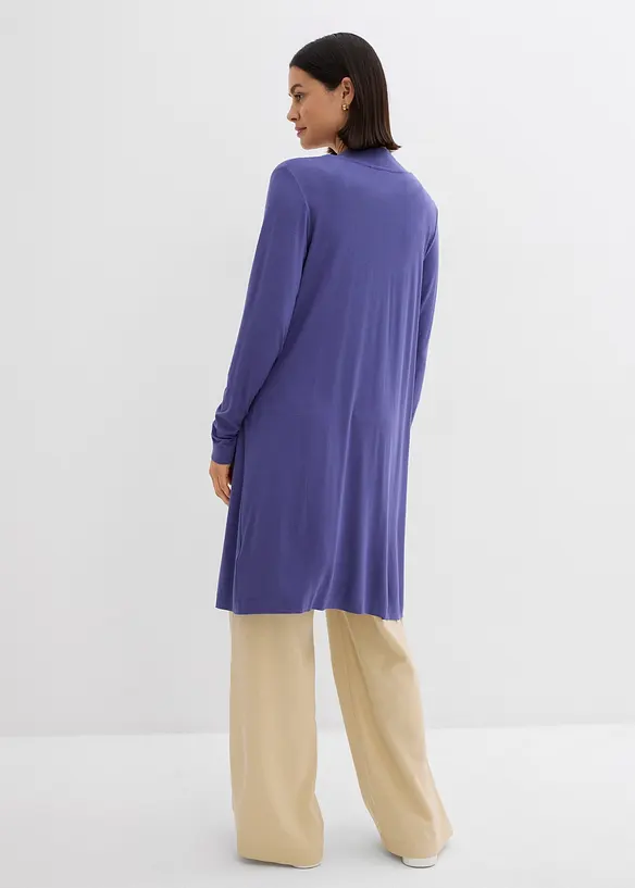 Shirtjacke aus softem Viskose-Mix in blau von hinten (im Anschnitt) - bonprix Shirtjacke aus softem Viskose-Mix in blau von hinten (im Anschnitt) - bonprix