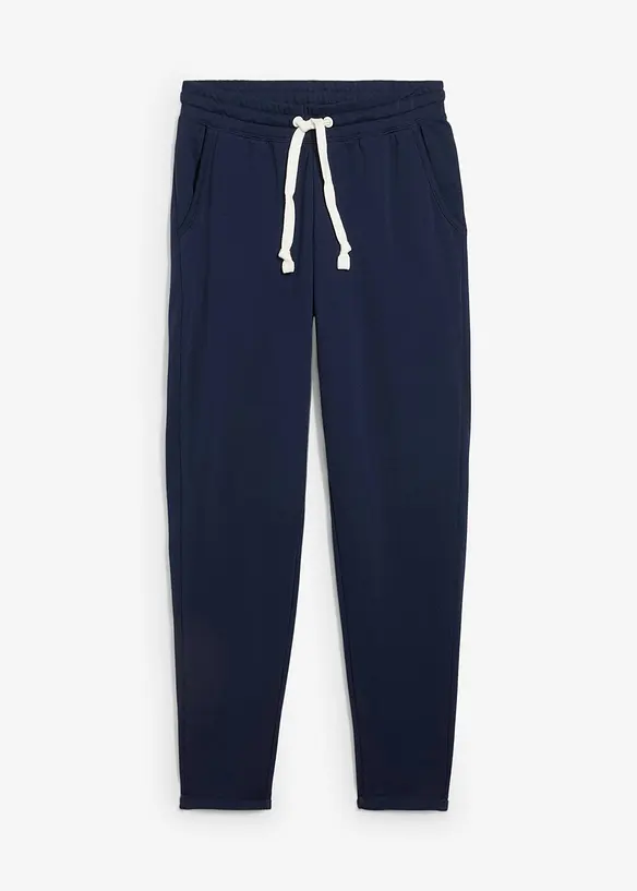 Sweathose mit Bequembund in blau von vorne - bonprix