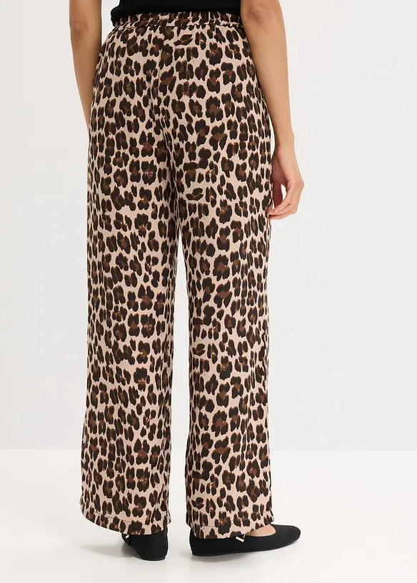 Palazzo-Hose aus fließendem Satin in braun von hinten - bonprix Palazzo-Hose aus fließendem Satin in braun von hinten - bonprix
