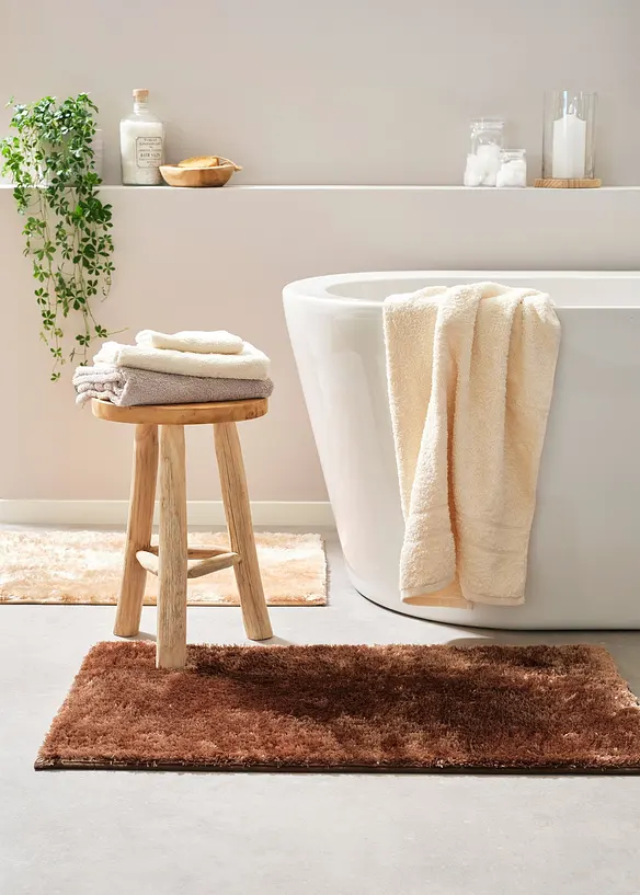 Badematte mit glänzender Oberfläche in braun (Ambiente) - bonprix
