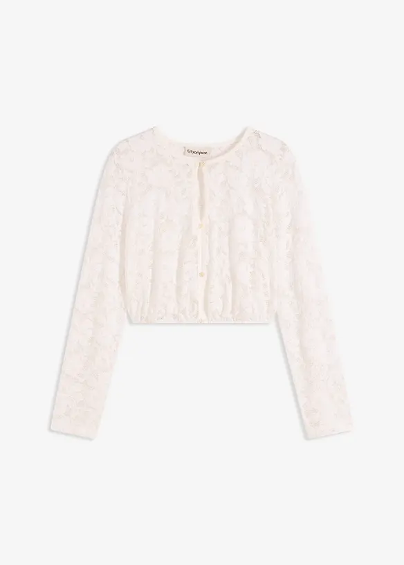 Dirndlbluse in weiß von vorne - bonprix Dirndlbluse in weiß von vorne - bonprix