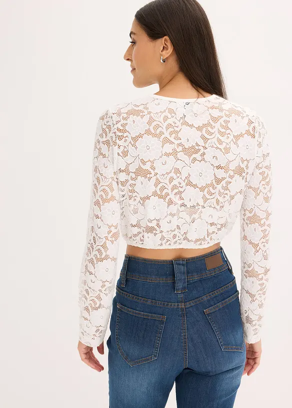 Dirndlbluse in weiß von hinten (im Anschnitt) - bonprix Dirndlbluse in weiß von hinten (im Anschnitt) - bonprix