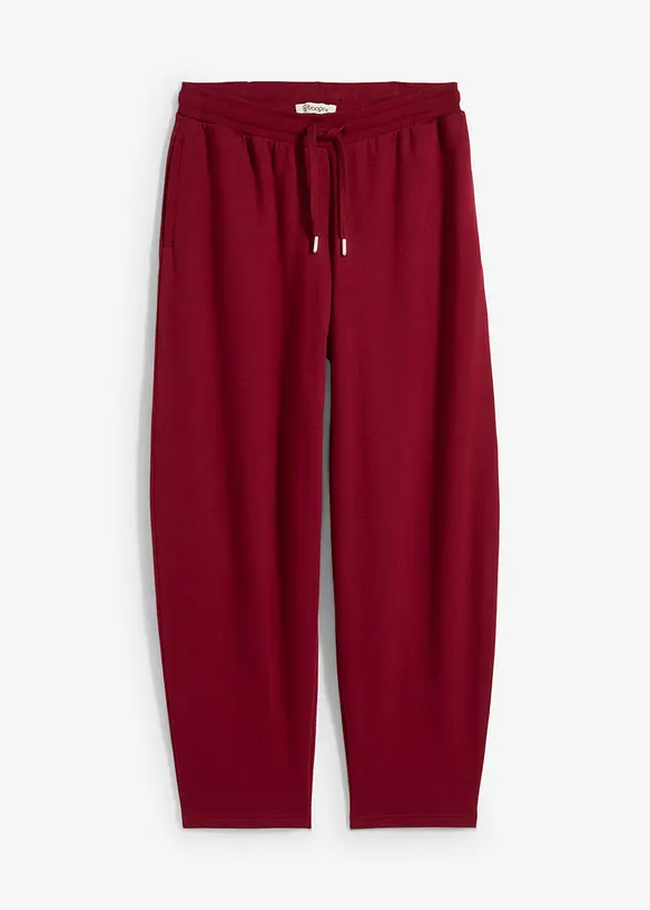 Barrel-Sweathose aus reiner Bio-Baumwolle in rot von vorne - bonprix Barrel-Sweathose aus reiner Bio-Baumwolle in rot von vorne - bonprix