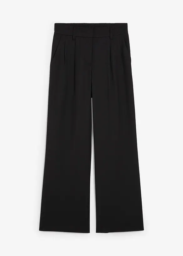 Schlupfhose mit Twill-Struktur in schwarz von vorne - bonprix Schlupfhose mit Twill-Struktur in schwarz von vorne - bonprix