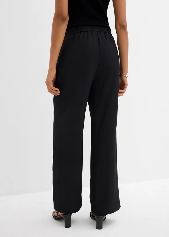 Schlupfhose mit Twill-Struktur in schwarz von hinten - bonprix Schlupfhose mit Twill-Struktur in schwarz von hinten - bonprix