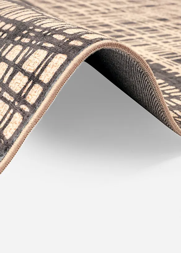 Teppich mit moderner Musterung in grau (Detailaufnahme) - bonprix