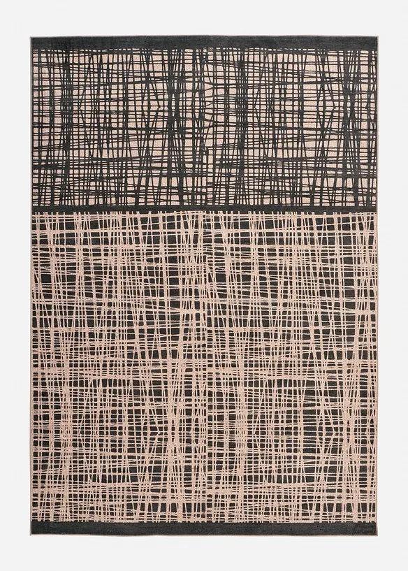 Teppich mit moderner Musterung in grau von vorne - bonprix