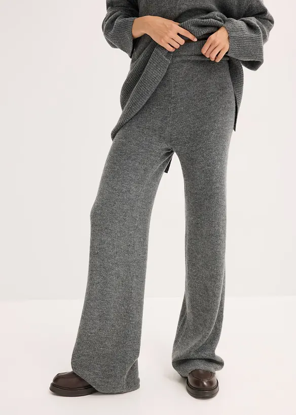 Strickhose in grau von vorne - bonprix Strickhose in grau von vorne - bonprix