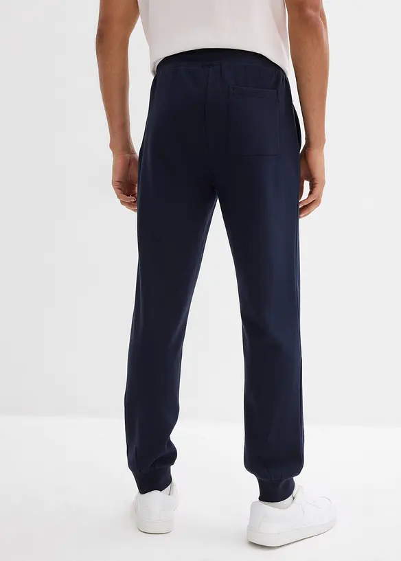 Regular Fit Jogginghose, Straight in blau von hinten - bonprix