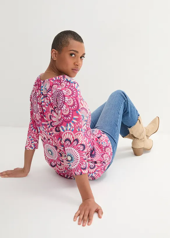 Shirt aus reiner Bio-Baumwolle in pink von hinten (im Anschnitt) - bonprix Shirt aus reiner Bio-Baumwolle in pink von hinten (im Anschnitt) - bonprix