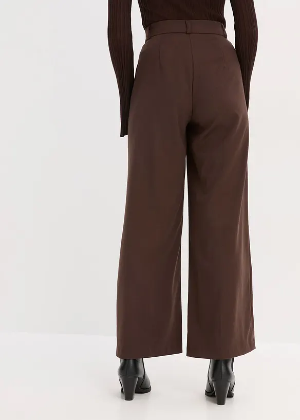 Marlenehose mit Bügelfalte in braun von hinten - bonprix Marlenehose mit Bügelfalte in braun von hinten - bonprix