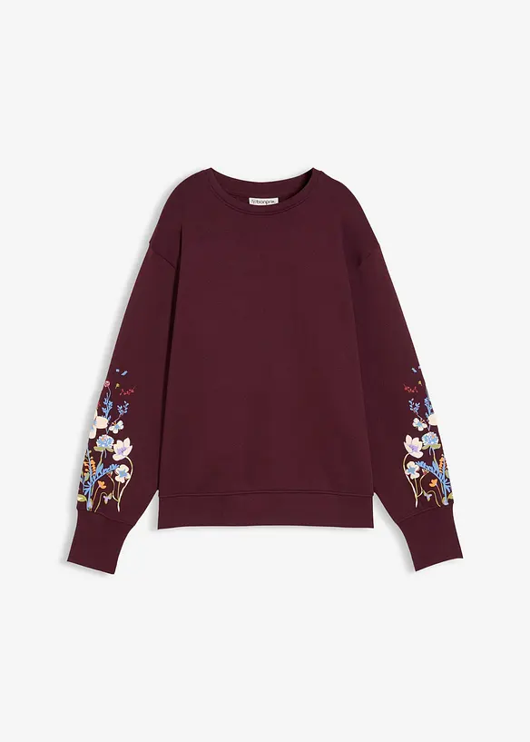 Sweatshirt aus Baumwoll-Mix in rot von vorne - bonprix Sweatshirt aus Baumwoll-Mix in rot von vorne - bonprix