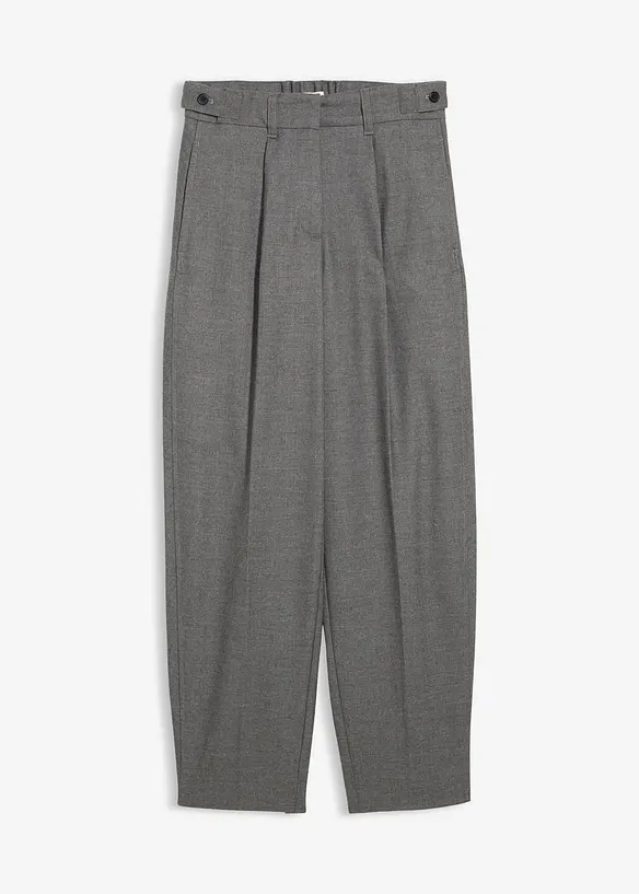 Hose mit Bequembund aus Viskose-Mix in grau von vorne - bonprix Hose mit Bequembund aus Viskose-Mix in grau von vorne - bonprix