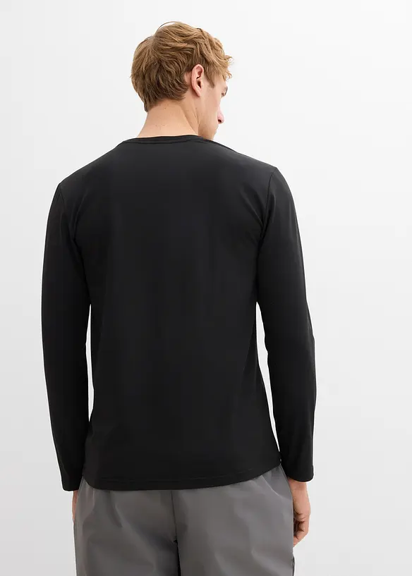 Warmes Thermoshirt (2er Pack) in weiß von hinten (im Anschnitt) - bonprix