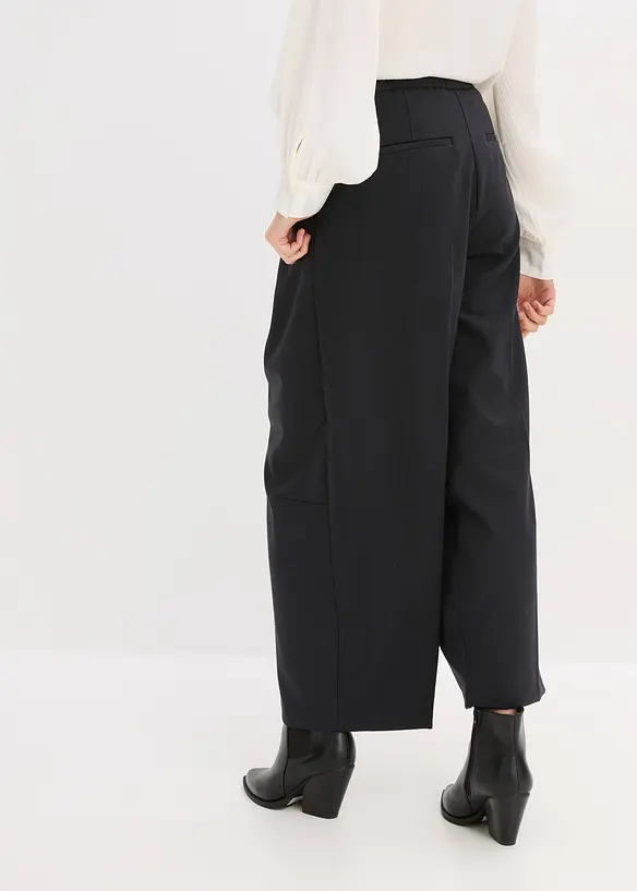 Barrel-Hose mit Bequembund in schwarz von hinten - bonprix Barrel-Hose mit Bequembund in schwarz von hinten - bonprix