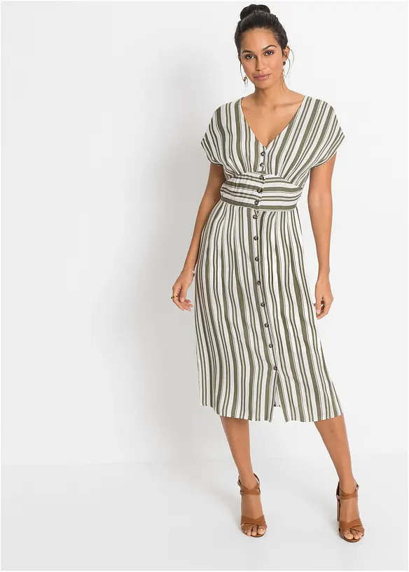 Kleid in grün von vorne (Totalaufnahme) - bonprix Kleid in grün von vorne (Totalaufnahme) - bonprix